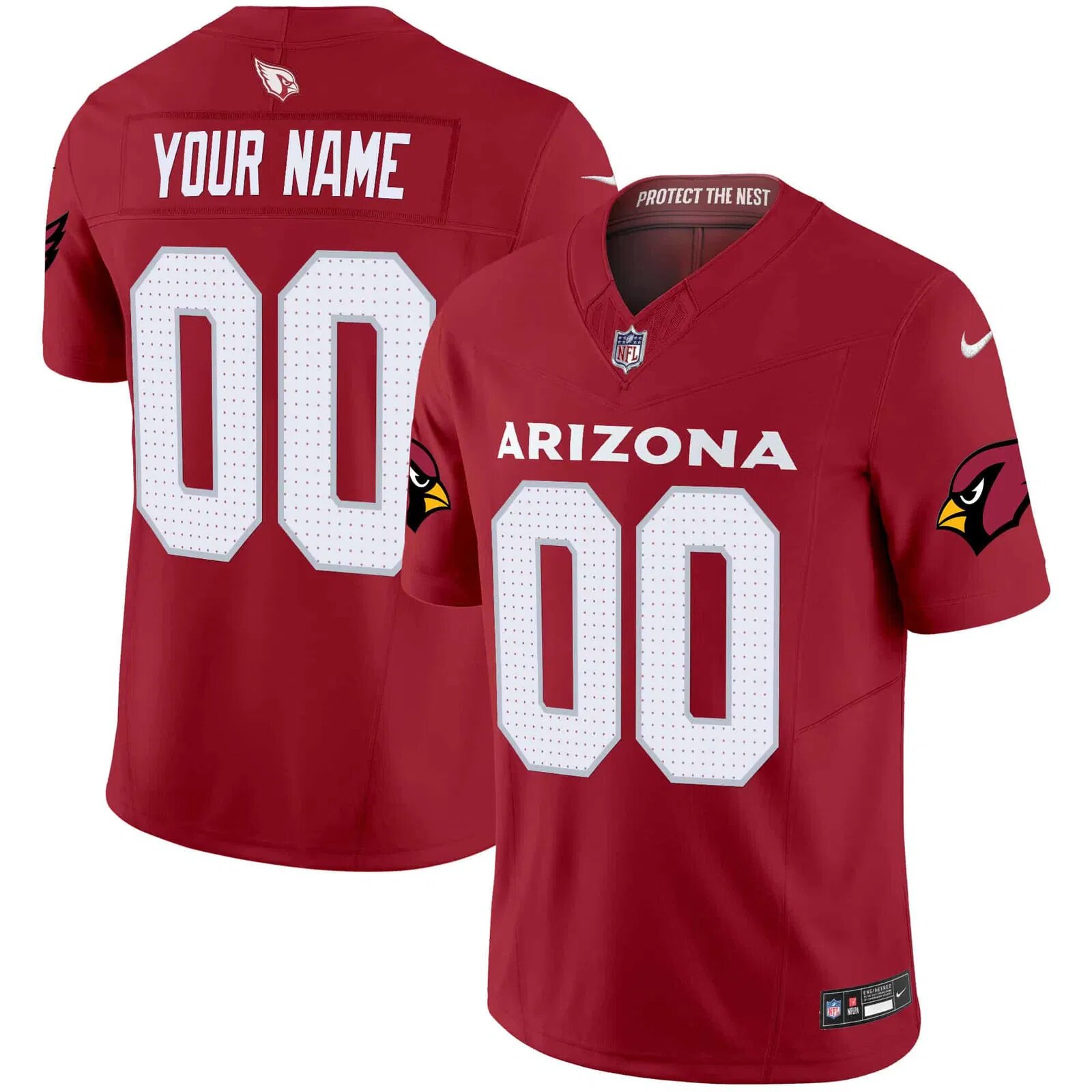 Men Arizona Cardinals Red Nike 2024 Vapor Limited Custom NFL Jersey->customized nfl jersey->Custom Jersey
